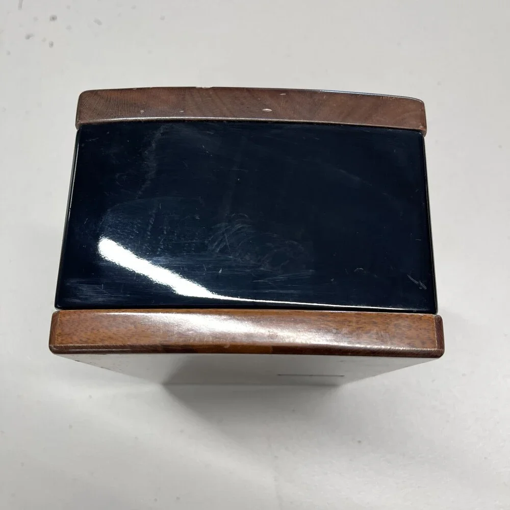 2018 Lincoln Continental Center Console Box Brown Wood Grain Black